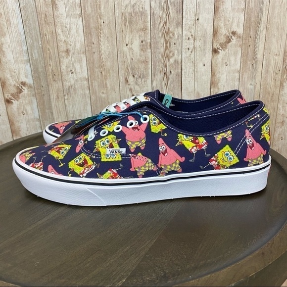 Vans x SpongeBob Comfycush Authentic Alohabob Limited Edition Shoe Size 11.5 Men - Picture 6 of 13